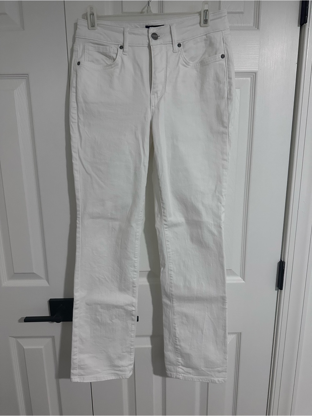 NYDJ White Straight-Leg Jeans